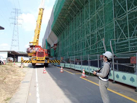 現場での監視状況(上切高架橋)