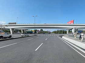 完成予想図(ネルソンマンデラ道路方向から) タンザニア道路公社提供