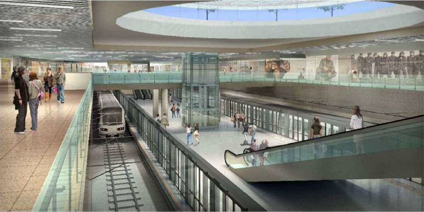 完成予想図(ベンタイン駅)
